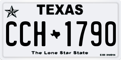 TX license plate CCH1790