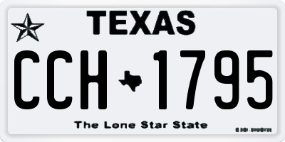 TX license plate CCH1795