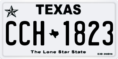 TX license plate CCH1823