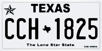 TX license plate CCH1825