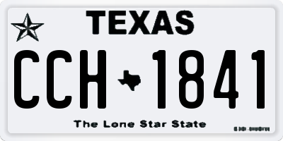 TX license plate CCH1841