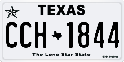 TX license plate CCH1844