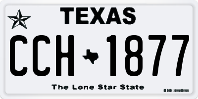 TX license plate CCH1877