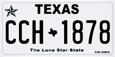 TX license plate CCH1878