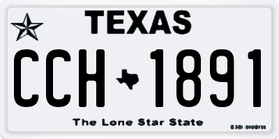 TX license plate CCH1891