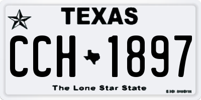 TX license plate CCH1897