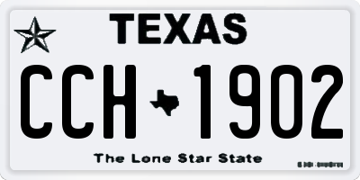 TX license plate CCH1902