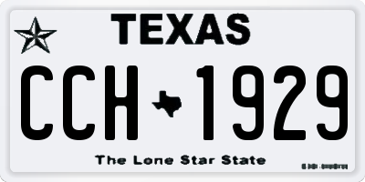 TX license plate CCH1929