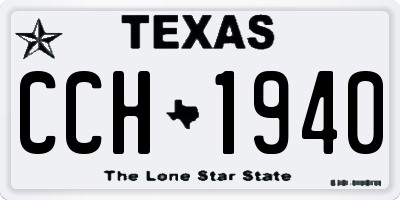 TX license plate CCH1940