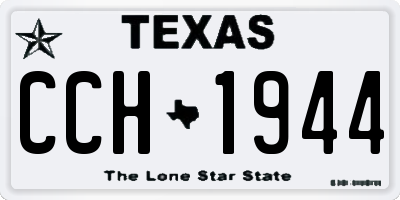 TX license plate CCH1944