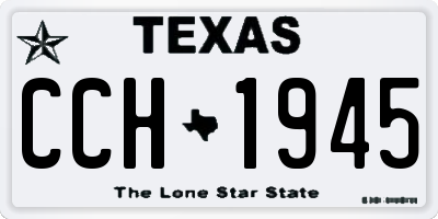 TX license plate CCH1945