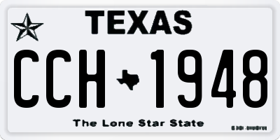 TX license plate CCH1948
