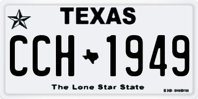 TX license plate CCH1949