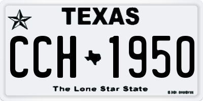 TX license plate CCH1950