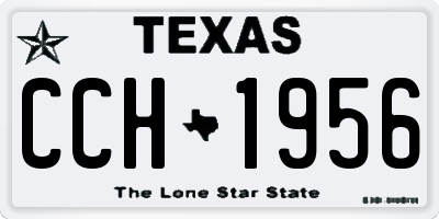 TX license plate CCH1956