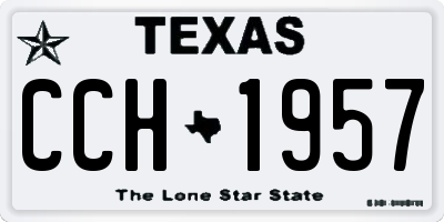 TX license plate CCH1957