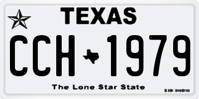 TX license plate CCH1979
