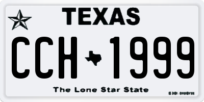 TX license plate CCH1999