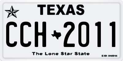 TX license plate CCH2011