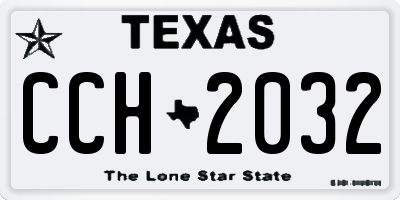 TX license plate CCH2032