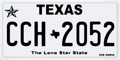 TX license plate CCH2052