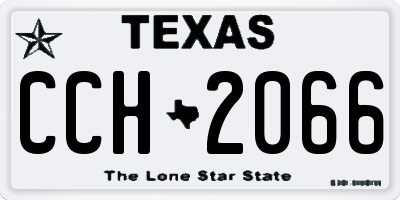TX license plate CCH2066