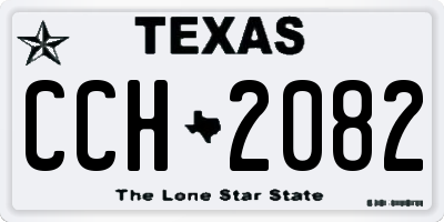 TX license plate CCH2082
