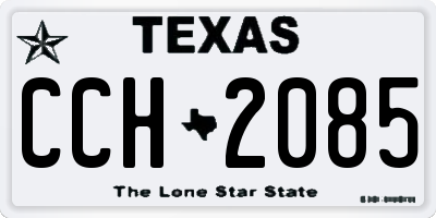 TX license plate CCH2085