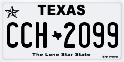 TX license plate CCH2099