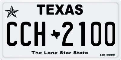 TX license plate CCH2100