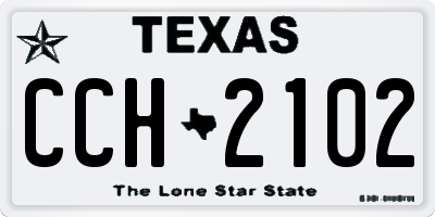 TX license plate CCH2102