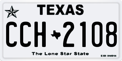 TX license plate CCH2108
