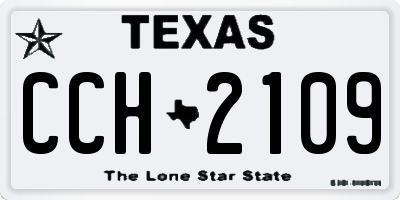 TX license plate CCH2109