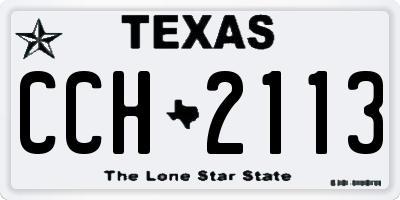 TX license plate CCH2113