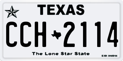 TX license plate CCH2114