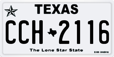 TX license plate CCH2116