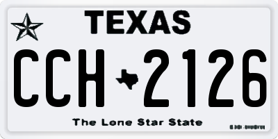 TX license plate CCH2126