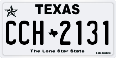 TX license plate CCH2131