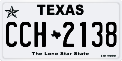 TX license plate CCH2138