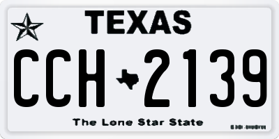 TX license plate CCH2139