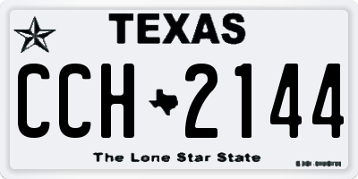 TX license plate CCH2144