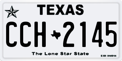 TX license plate CCH2145