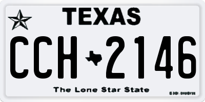 TX license plate CCH2146