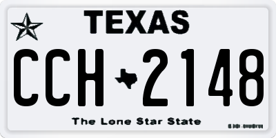 TX license plate CCH2148