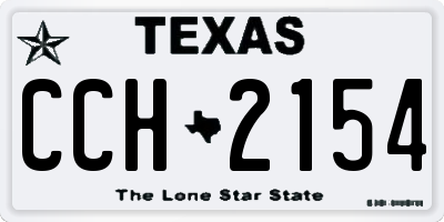 TX license plate CCH2154