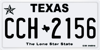TX license plate CCH2156