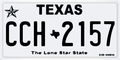 TX license plate CCH2157