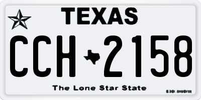 TX license plate CCH2158