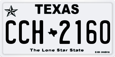 TX license plate CCH2160