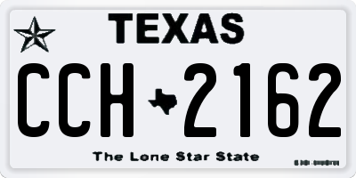 TX license plate CCH2162